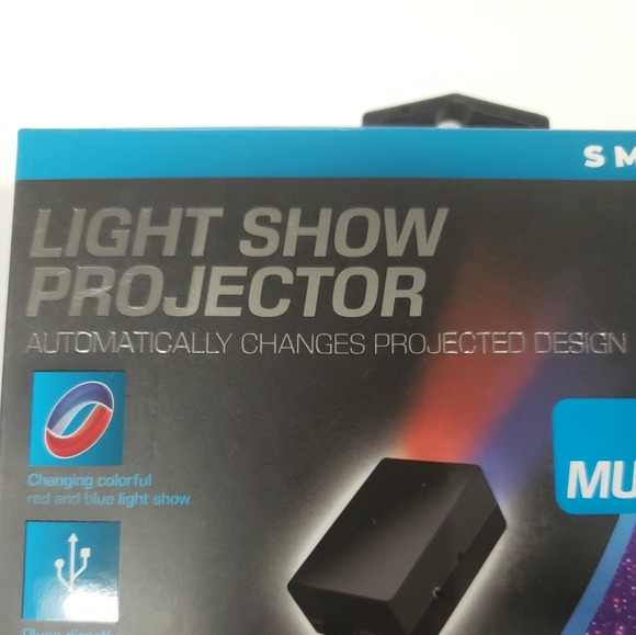 LIGHT SHOW PROJECTOR W/ ADJUSTABLE GOOSENECK ARM USB PLUG & PLAY 2 boxes - Picture 2 of 7